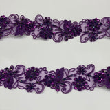 Beaded Corded Lace Trim