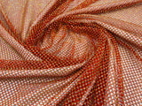 AB Rhinestones On A Fish Net Polyester Fabric - Iridescent Rhinestone Mesh, 1 Yard