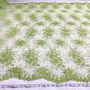 Embroidered Floral Lace Fabric 100% Polyester Net Mesh 52"