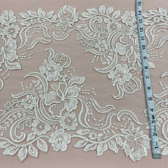 Corded Lace Trimming 15" Wide