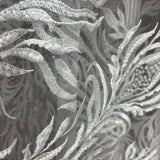 Beaded Lace Fabric on Polyester Net Mesh