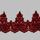Polyester Net Mesh Corded Lace Trim 6" Wide