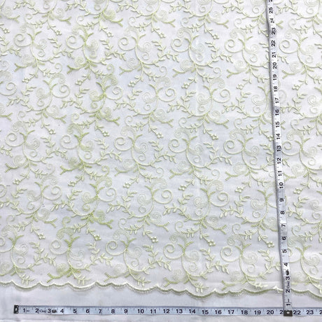 Embroidered Lace Mesh Floral