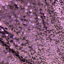 Sequined Fabric Embroidered On Polyester Jersey Net Mesh Fabric - Wine, Jade, Plum, 4-Way Stretch, 60" Width (1 Yard)