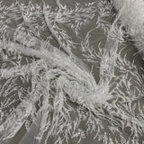 Beaded Lace Fabric Embroidered Net Mesh