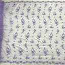 Beaded Lace Fabric on Polyester Net Mesh