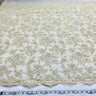 Beaded Lace Fabric Ivory Gold