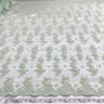 Corded Bridal Lace Fabric Embroidered on Polyester Net Mesh 54"
