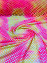 Fishnet Diamond Stretch Fishnet Fabric - 58" Width, 4-Way Stretch, Diamond Mesh, Multi Color (1 Yard)