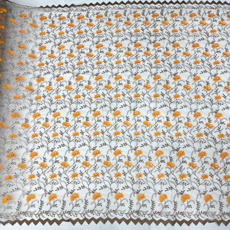 Embroidered Lace Mesh Fabric