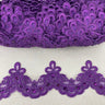 Beaded Lace Trimming on Polyester Organza