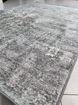 Tess 906 Gray Polyester Area Rug - Gray, TES906 Gray, 5' 3" X 7' 4" (1 Piece)