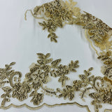 Beaded Floral Lace Trim