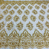 Beaded Corded Bridal Lace Fabric 53" Wide
