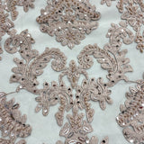 Beaded Embroidered Lace Mesh