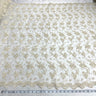 1 Yard Corded Bridal Lace Fabric Embroidered on 100% Polyester Net Mesh | Lace USA - 95388W - Antique Gold - 54" Wide