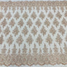 Beaded Lace Fabric Champagne Mesh