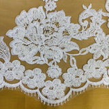 Beaded Floral Lace Trimming