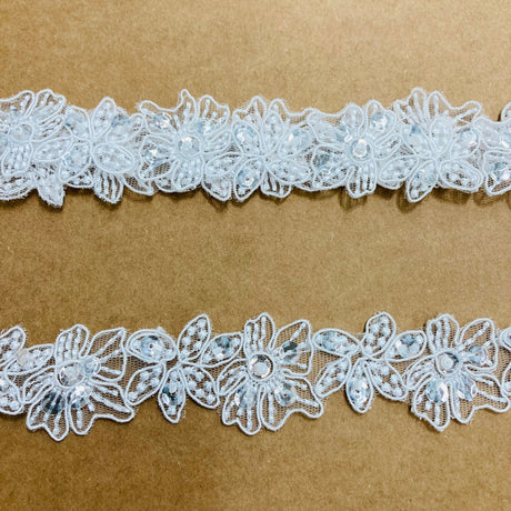 Beaded Corded Lace Trimming
