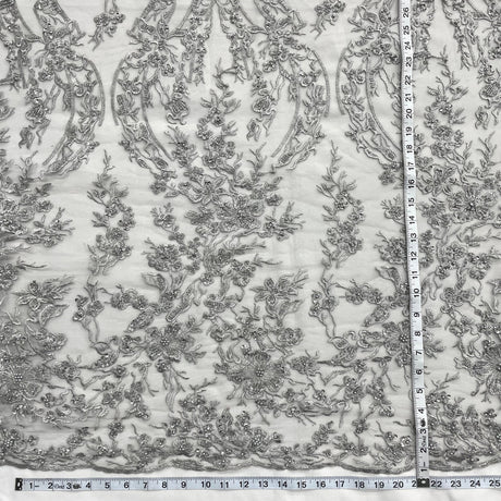 Beaded Embroidered Lace Mesh