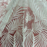 Beaded Corded Bridal Lace Mesh