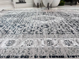 Color-Shift Foldable Flat Weave Area Rug - Polypropylene Polyester Fabric - Shifting Hues Design, Indoor Outdoor, KAVA5503, 7'9" X 10'2" (1 Rug)