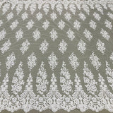 Beaded Corded Lace Fabric 52" Wide