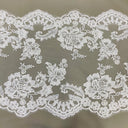 Beaded Floral Lace Trimming