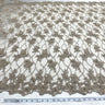 GD-381 Beaded & Corded Bridal Lace Fabric - Nude, Embroidered Net Mesh, 52" Width (1 Yard)