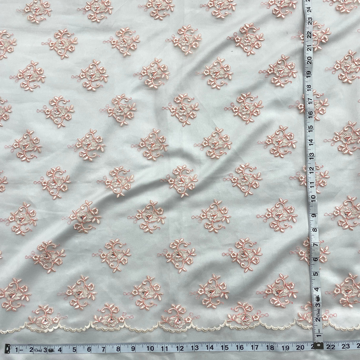 Beaded Embroidered Lace Mesh