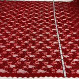 Beaded Corded Floral Lace Fabric 56"