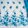 1 Yard - 3D Floral Lace Fabric Embroidered on 100% Polyester Soft Tulle Net Mesh