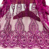 Beaded Embroidered Lace Mesh