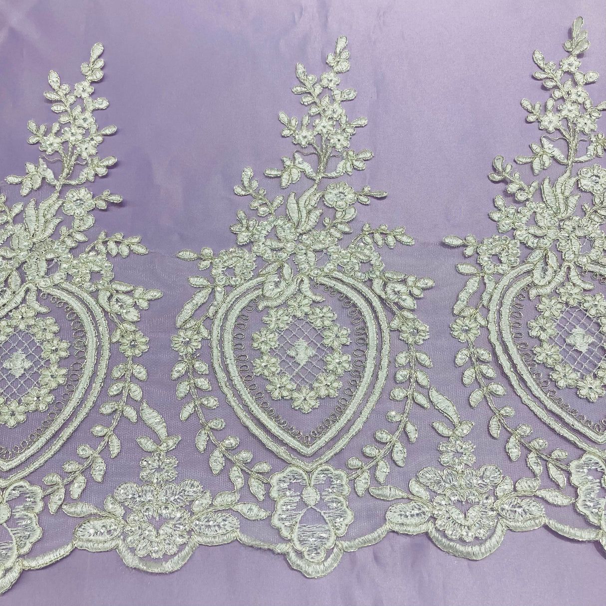 Beaded Corded Lace Trimming