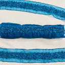 Beaded Lace Trimming on Polyester Organza 2" Wide