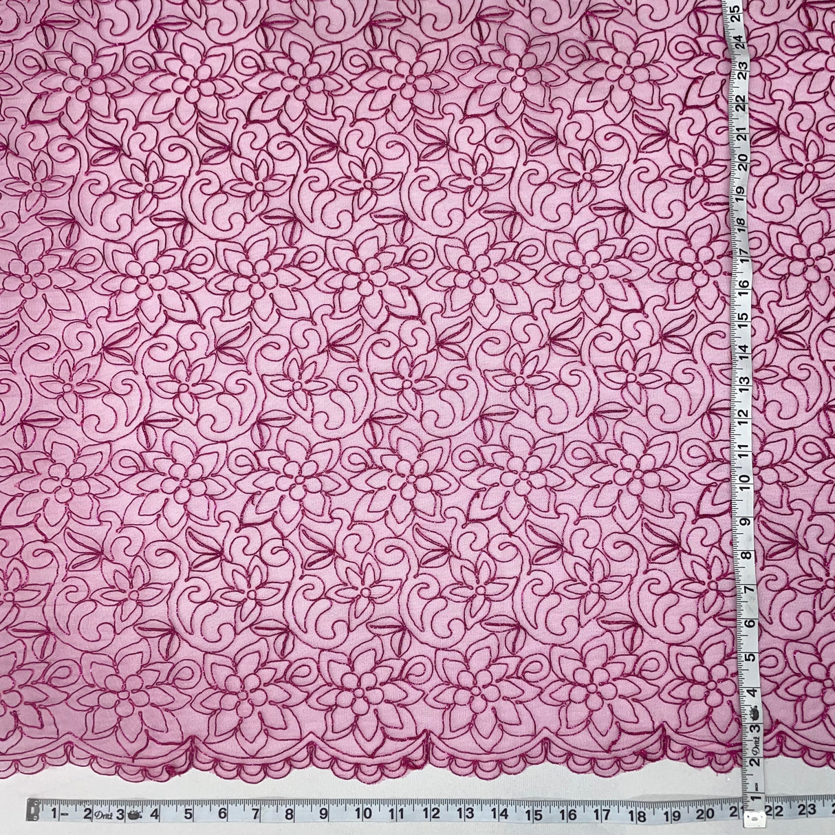 Corded Bridal Lace Fabric 54" Polyester Net Mesh