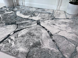 Tess 911 Gray Polyester Area Rug - Gray, TES911 Gray (5' 3" X 7' 4")
