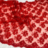 Corded Bridal Lace Fabric on Polyester Net Mesh
