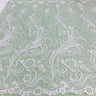 Corded Bridal Lace Fabric Embroidered Mesh