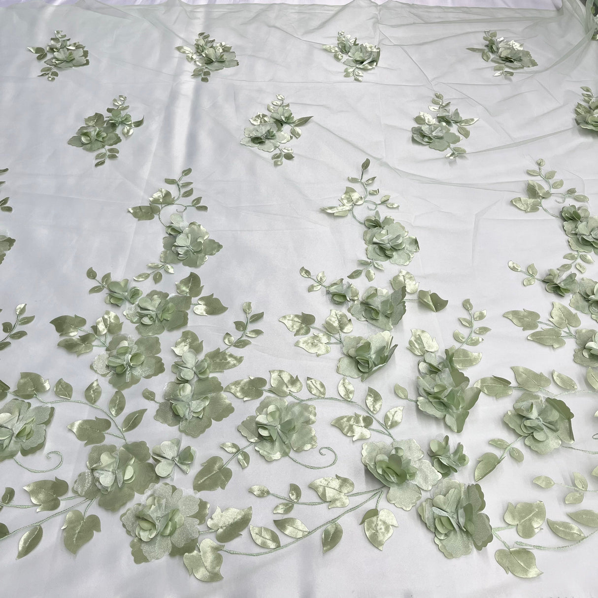 3D Floral Lace Fabric 60" Wide