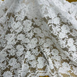 Beaded Corded Floral Lace
