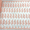 Corded Bridal Lace Fabric on Polyester Mesh