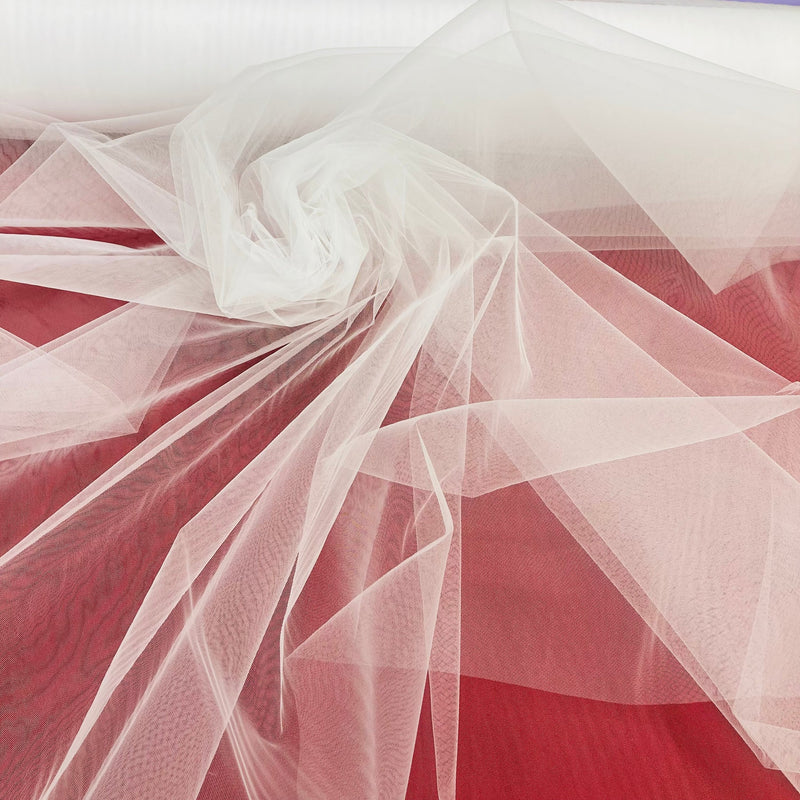 1 Yard Tulle/Net Bridal Veil Mesh Fabric | 120" Wide | 100% Nylon | Extra Wide Soft Tulle for Wedding Veils, Gowns & Special Occasion Wear