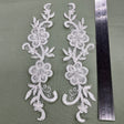 Beaded Corded Lace Applique
