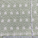 Corded Bridal Lace Fabric 100% Polyester Net Mesh 52"