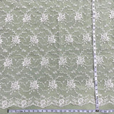 Corded Bridal Lace Fabric 100% Polyester Net Mesh 52"