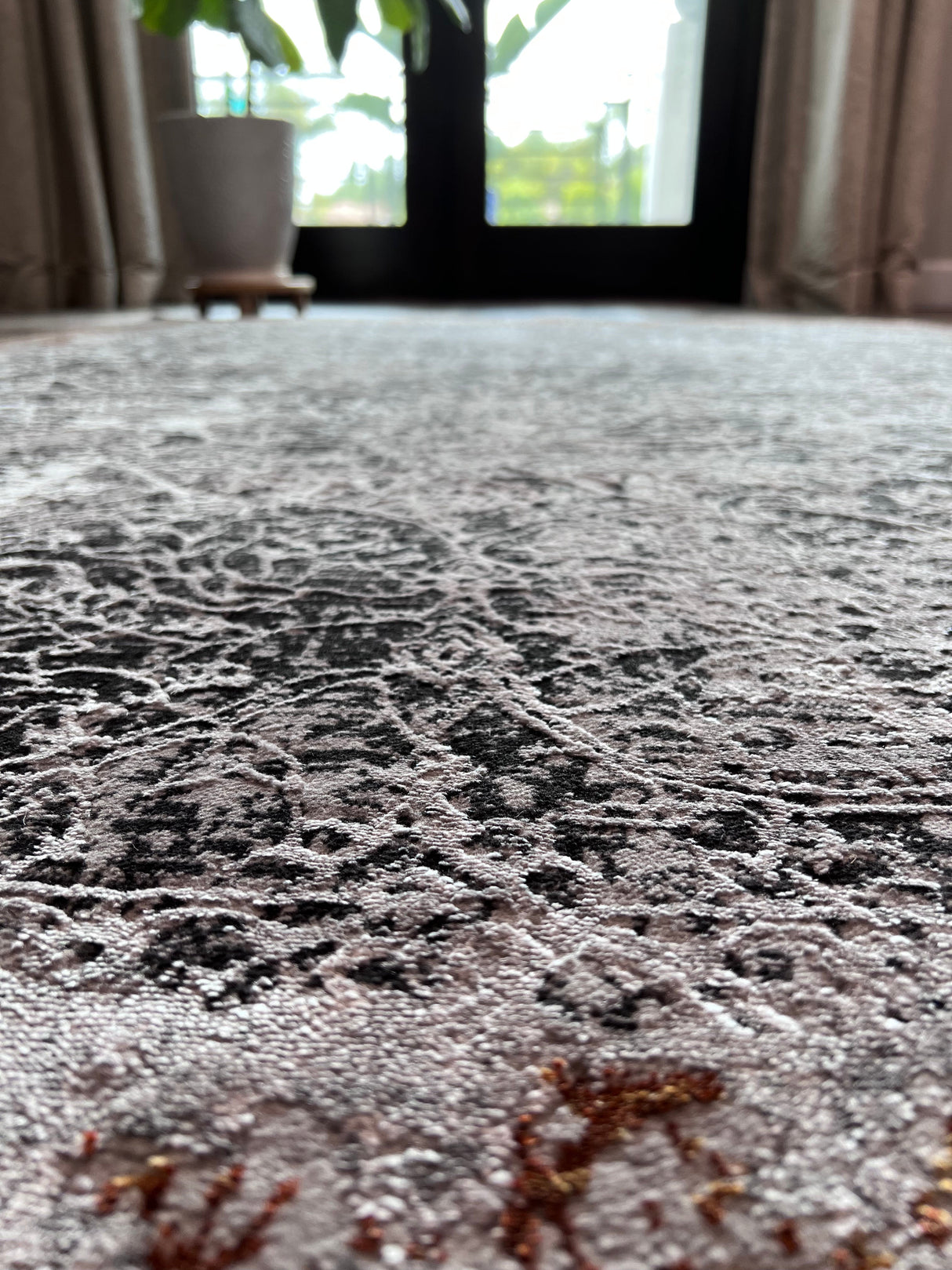 DEV311 Area Rug Fabric - Color-Shifting Flat Weave, Multicolor, Foldable, 5' 4" X 7' 8", 8' X 11", 10' X 13" (1 Unit)