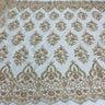 Beaded Corded Bridal Lace Mesh