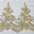 Embroidered Lace Trim Floral Scalloped Edge
