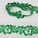 Beaded Lace Trimming on Polyester Organza